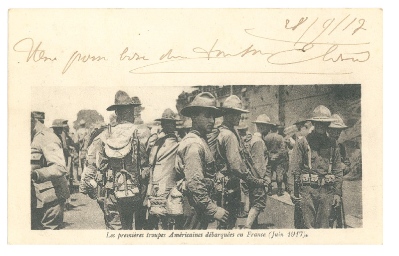 Les premires troupes amricaines dbarques en France juin 1917